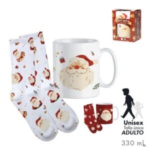 Caneca de Natal Cerâmica com meias ref.2838039