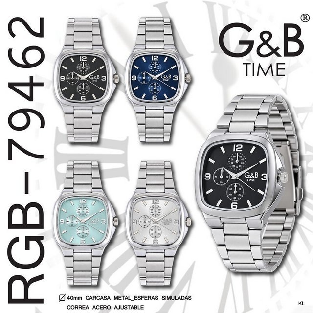 Relógio Homem Bracelete Metal ref. RGB79462