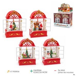 Lanterna Resina Pai Natal 9x5.5x14cms ref.NT79615