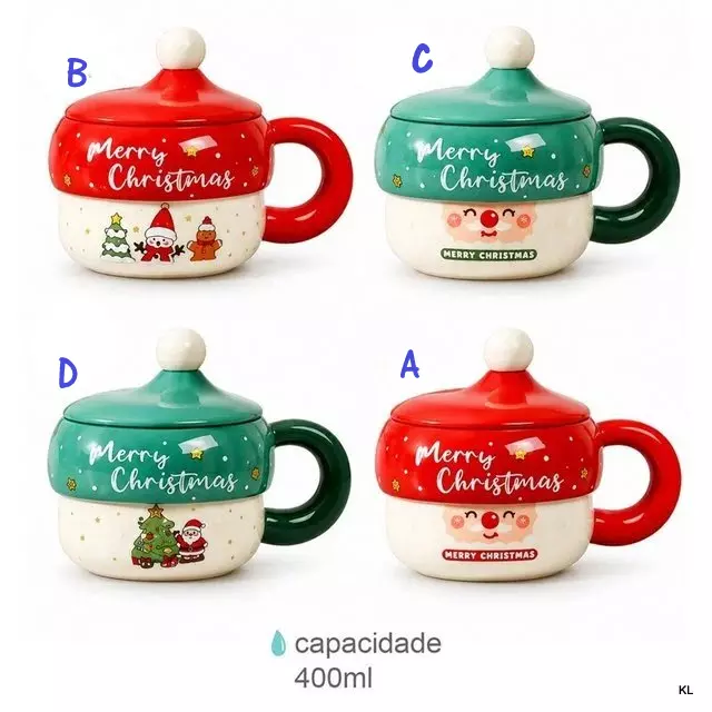 Caneca Natal Cerâmica 400ML ref.CN79631