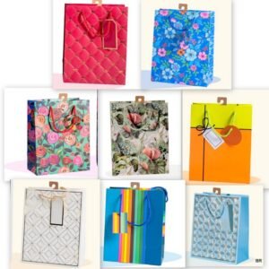 Pack de 8 Sacos Papel Cartonado Fantasia 18x23x10cms ref. 260/3