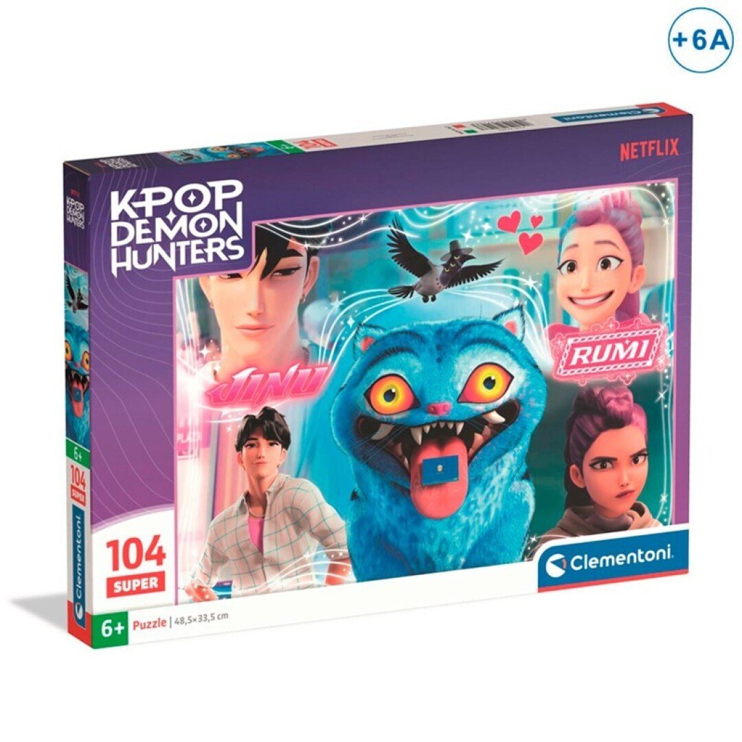 Puzzle K-POP Demon Hunters 104 peças 38x27cms ( +6Anos) ref. CE27243