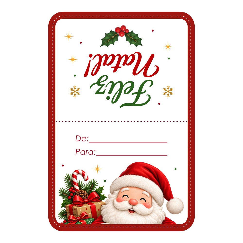 Rolo de 200 Etiquetas de Natal ref. 1020339/1