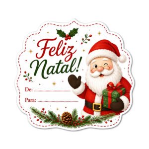 Rolo de 200 Etiquetas de Natal ref. 1020339/2
