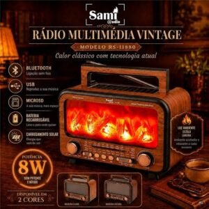 Radio Multimédia Vintage 25x14,5x18cms ref.RS11880