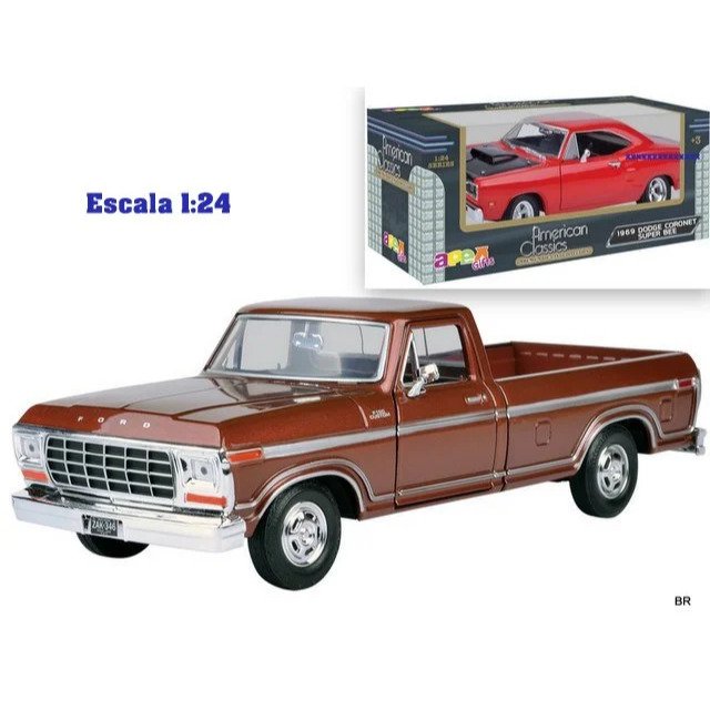 Carro Coleção 24cms 1979 Ford F150 Custom ref. 73200