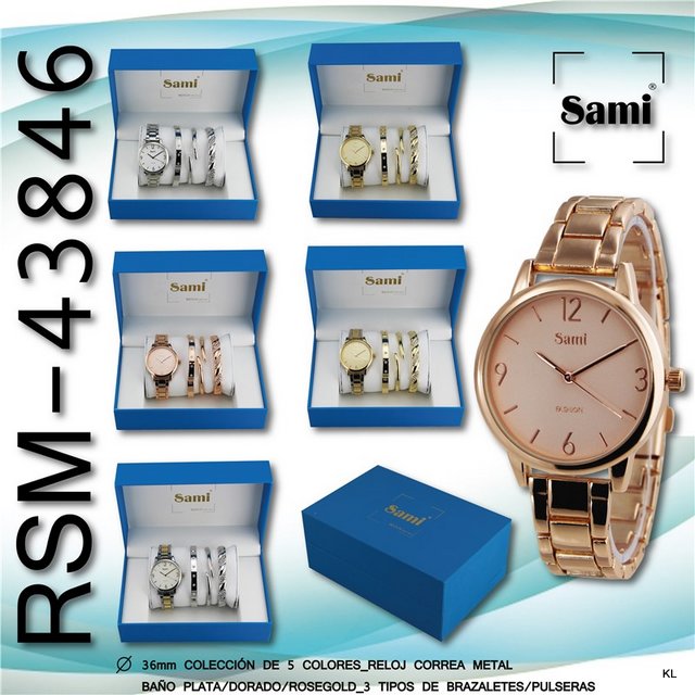 Conjunto Relogio+3 Pulseiras ref.RSM43846