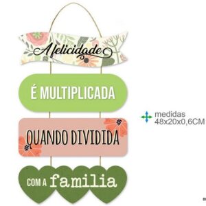 Placa de Parede MDF 48x20cms ref. BD77213