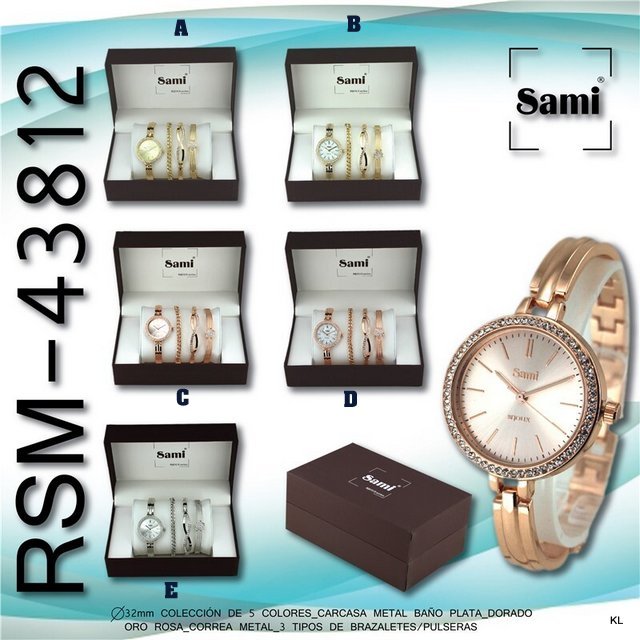 Conjunto de Relogio de Senhora ref.RSM43812