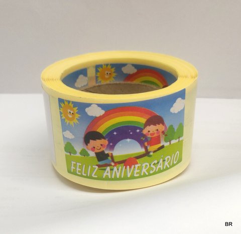 Rolo de 200 etiquetas F. Aniversario ref.1020339CRS