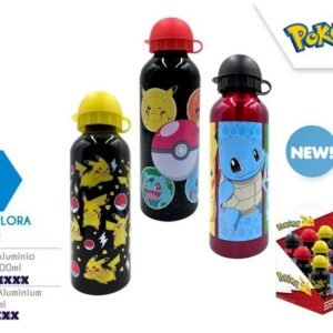 Cantil Pokemon Aluminio 500ML ref.PK00014--Pack de 3 unidades