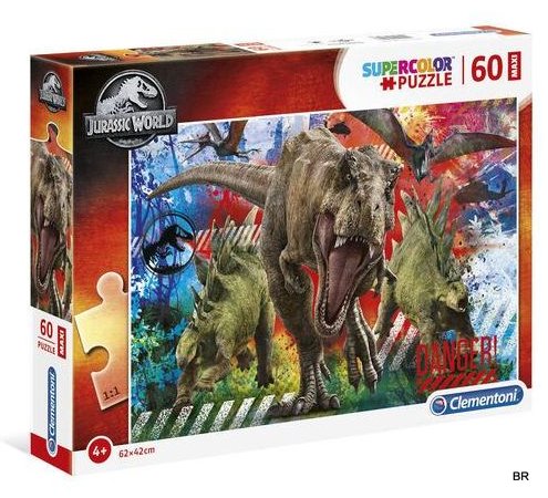 Puzzle Jumbo Jurrasic 60 Peças (+4 Anos) 62x42cms ref