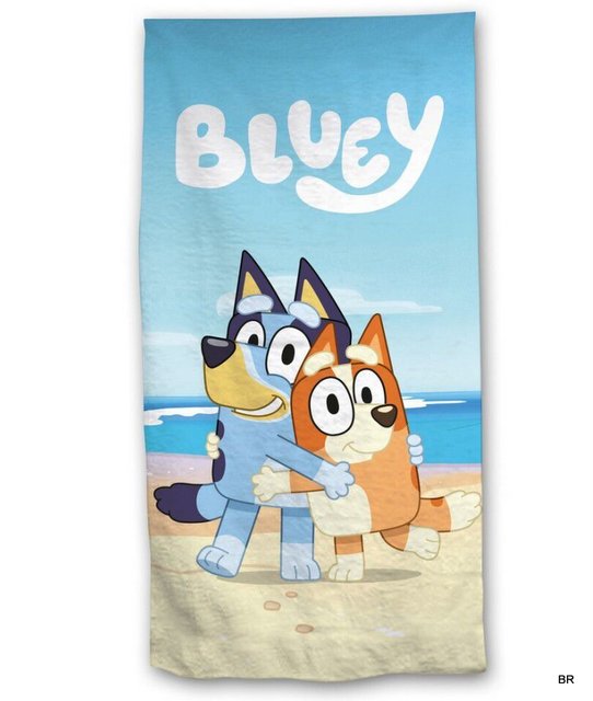 Toalha Praia Bluey Microfobra 70x140cms ref.024BLUEY