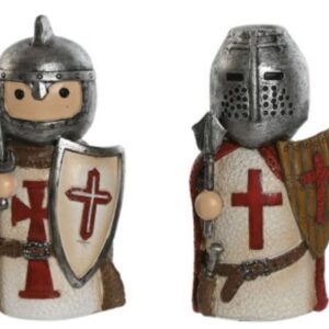 Figura Templarios em Resina 5x5x10cms ref. FD214454A--Pack de 2 