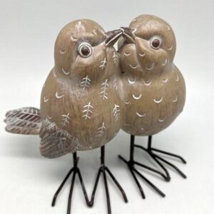 Familia Passaros Resina 18x13x16cms ref. PR76137