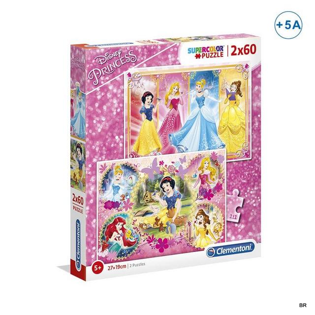 Puzzle Princesas 2x60 Peças (+5Anos) 27x19cms ref. CE07133