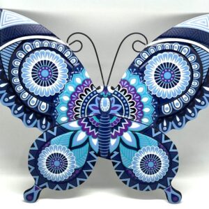 Decoração de Parede em Metal Borboleta 46x34cms ref.DP211060AZ